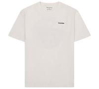 KnowledgeCotton Apparel - Regular S/S Heavy Single Jersey Scenery Back Print - T-Shirt, Gr. S, egret (Egret)