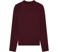 KnowledgeCotton Apparel Rib High Neck Damen Longsleeves lila Größe L Lifestyle Hautfreundlich