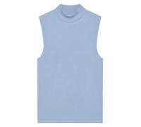 KnowledgeCotton Apparel - Women's High Neck Rib Top - Top, Gr. L, blau (Skyway)