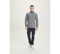 KnowledgeCotton Apparel Rollkragenpullover - FORREST roll neck merino wool knit Grau (Dark Krey Melange) XL
