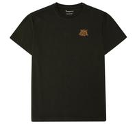 KnowledgeCotton Apparel - S/S Heavy Single Owl Emb. At Chest - T-Shirt, Gr. 3XL, schwarz (ForrestNight)