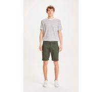 KnowledgeCotton Apparel Shorts - CHUCK regular chino poplin shorts Grün (Burned Olive) 31