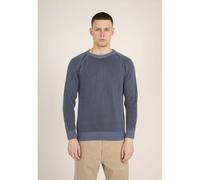 KnowledgeCotton Apparel Strickpullover TWO TONED aus Bio-Baumwolle blau (china blue) L