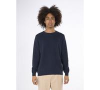 KnowledgeCotton Apparel Strickpullover ZIG-ZAG aus Bio-Baumwolle Blau (total eclipse) M