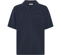 KnowledgeCotton Apparel Herren Structure Hemd (Größe M, blau)