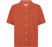 KnowledgeCotton Apparel Herren Structure Hemd (Größe S, rot)