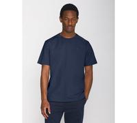 KnowledgeCotton Apparel Badge T-Shirt insigna blue melange - Größe XXL