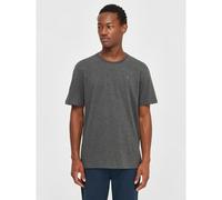 KnowledgeCotton Apparel Badge T-Shirt dark gray melange - Größe M