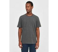 KnowledgeCotton Apparel Badge T-Shirt dark gray melange - Größe XXXL