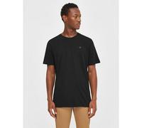 KnowledgeCotton Apparel Badge T-Shirt black - Größe M