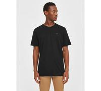 KnowledgeCotton Apparel Herren Loke Badge T-Shirt (Größe S, schwarz)