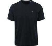 KnowledgeCotton Apparel Badge T-Shirt total eclipse - Größe M