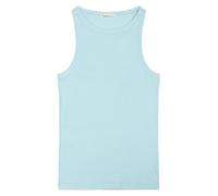 KnowledgeCotton Apparel Tanktop gerippt - Racer rib top - aus Bio-Baumwolle Blau (Aqua-Esque) S