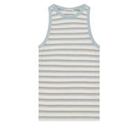 KnowledgeCotton Apparel Tanktop gerippt - Racer rib top - aus Bio-Baumwolle Blau (Multicolor-Stripe) S