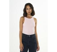 KnowledgeCotton Apparel Tanktop gerippt - Racer rib top - aus Bio-Baumwolle Rosa (Parfait Pink) XL