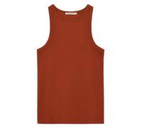 KnowledgeCotton Apparel - Women's Racer Rib Top - Top, Gr. L, rot (BurntBrick)