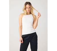 KnowledgeCotton Apparel Tanktop gerippt - Racer rib top - aus Bio-Baumwolle Weiß (Star White) L