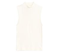 KnowledgeCotton Apparel - Women's High Neck Rib Top - Top, Gr. L, weiß (StarWhite)