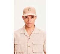 KnowledgeCotton Apparel Twill Badge Schirmmütze aus Bio-Baumwolle beige-light-feather-gray