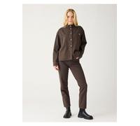 KnowledgeCotton Apparel Damen Stella Straight Mid-Rise Twill Hose (Größe INCH 26/30, braun)