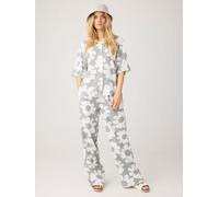 KnowledgeCotton Apparel Weite Hose POSEY aus Ecovero und Bio-Leinen grau-grey L