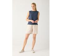 KnowledgeCotton Apparel Weite Shorts POSEY aus Leinen beige-yarndyed-light-feather-gray XS