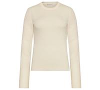 KnowledgeCotton Apparel - Women's 2x2 Fine Merino Rib L/S - Wollpullover, Gr. L, beige (Egret)