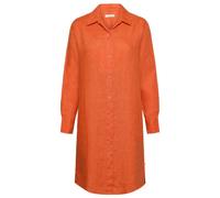 KnowledgeCotton Apparel - Women's Classic Linen Dress - Kleid, Gr. XL, rot (Langoustino)