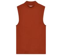 KnowledgeCotton Apparel - Women's High Neck Rib Top - Top, Gr. XL, rot (BurntBrick)
