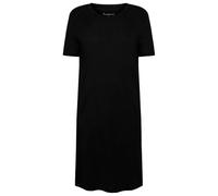 KnowledgeCotton Apparel - Women's Linen S/S T-Shirt Dress - Kleid, Gr. S, schwarz (BlackJet)