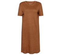 KnowledgeCotton Apparel - Women's Linen S/S T-Shirt Dress - Kleid, Gr. XL, braun (Tuffet)