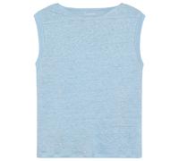 KnowledgeCotton Apparel - Women's Loose Fold Up Linen - Top, Gr. M, blau (Skyway)