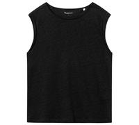 KnowledgeCotton Apparel - Women's Loose Fold Up Linen - Top, Gr. M, schwarz (BlackJet)