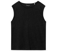 KnowledgeCotton Apparel - Women's Loose Fold Up Linen - Top, Gr. S, schwarz (BlackJet)