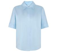 KnowledgeCotton Apparel Damen Satin Bluse (Größe M, blau)