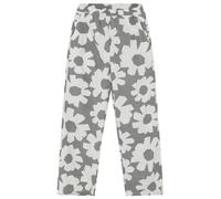 KnowledgeCotton Apparel - Women's Posey Linen-Mix Printed Pants - Freizeithose, Gr. L, grau (Grey)