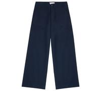 KnowledgeCotton Apparel - Women's Posey Wide Slub Yarn - Freizeithose, Gr. L 40, blau (TotalEclipse)