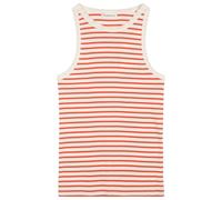 KnowledgeCotton Apparel - Women's Striped Racer Rib Top - Top, Gr. XXL, rosa (RedStripe)