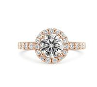 KnSam Au585 Rotgold Verlobungsring Echtgold Schmuck, Zierlich Trauringe mit Moissanit, Partnerringe Au585 Rosegold, Gr.57 (18.1)