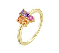 KnSam Echt Gold Hochzeitsband 375 Gelbgold, Klassiker Partnerringe mit Labor Erstellt Saphir Blau Ovalschliff, 9K Gold Bandringe Amethyst, Gr.65 (20.7)
