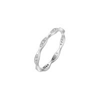 KnSam Echt Gold Schmuck 18 Karat Au750 Weißgold Diamantring, Klassiker Partnerringe mit Labor Erstellt Diamant, Hochzeitsring Au750 Gold, Gr.52 (16.6)