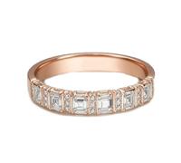 KnSam Echt Gold Schmuck 9K/14K/18K Weißgold Trauringe, Klassiker Zierlich Pärchen Ringe mit Labor Erstellt Diamant Prinzessschliff, Verlobungsring Weiß Gold Au 375/585/750, Gr.47-65