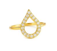 KnSam Echt Goldschmuck Verlobungsring 18 Karat Au750 Gold, Klassiker Freundschaftsringe mit Diamant, 750 Gold Eheringe, Gr.63 (20.1)