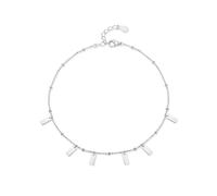 KnSam Echt Schmuck Weißgold 14 Karat Au585 Armband Frauen, Zylinder Damen Armbänder, Armreif 14K Gold, 18+5cm