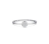 KnSam Echt Trauringe Platinum PT950, Zierlich Klassiker Eheringe mit Diamant, Platin Verlobungsring, Gr.60 (19.1)