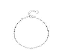 KnSam Echt Weißgold 14 Karat Armbänder, Paillette Armreifen Damen, Armreif Au585 Gold, 20+3cm