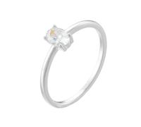 KnSam Echte Goldschmuck Freundschaftsringe 18K Au750 Weißgold, Solitär Diamantring mit Labor Erstellt Diamant Ovalschliff, Au750 Gold Partnerringe, Gr.56 (17.8)