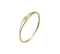 KnSam Echtgold Schmuck Verlobungsring Gelbgold 18K, Zierlich Klassiker Pärchen Ringe mit Diamant, 750 Gold Partnerringe, Gr.51 (16.2)