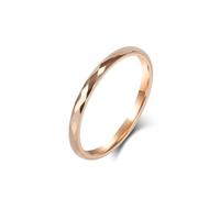 KnSam Gold Rose Herren Ringe Wolframstahl 2MM, Raute Ehering Männer, Herren Trauringe Vintage, Gr.67 (21.3)