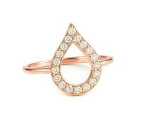KnSam Rosegold Au585 14K Trauringe Echtgold Schmuck, Zierlich Klassiker Verlobungsring mit Diamant, Freundschaftsringe Au585 Rosegold, Gr.57 (18.1)